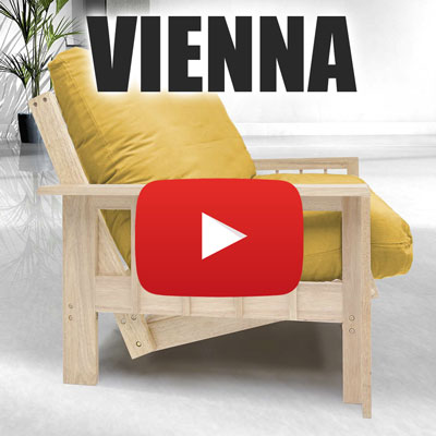 Sofá Cama Vienna Natural con Futón de color
