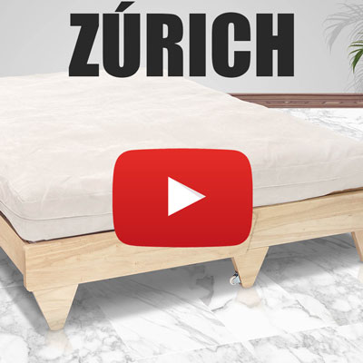 Sofá Cama Zurich Natural con futón de color