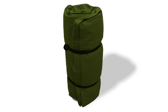 Futón portátil verde oscuro, 140x200x4 OUTLET NUEVO por cambio de almacén