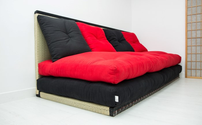 Tatami Sofá con futones de colores