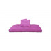 Futón Algodón color violeta, con dos cojines