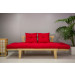 Sofá Cama Sésamo con futón rojo