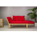 Sofá Cama Sésamo con futón rojo