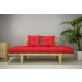 Sofá Cama Sésamo con futón rojo