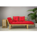 Sofá Cama Sésamo con futón rojo