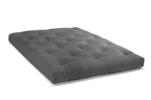 Futón de algodón de colores de dos plazas