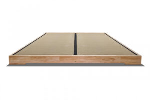 Base para tatami Macao de madera maciza y sostenible. Diseño japonés minimalista, sin barniz. Compatible con colchón o futón. Ideal para combinar con tatamis japoneses.
