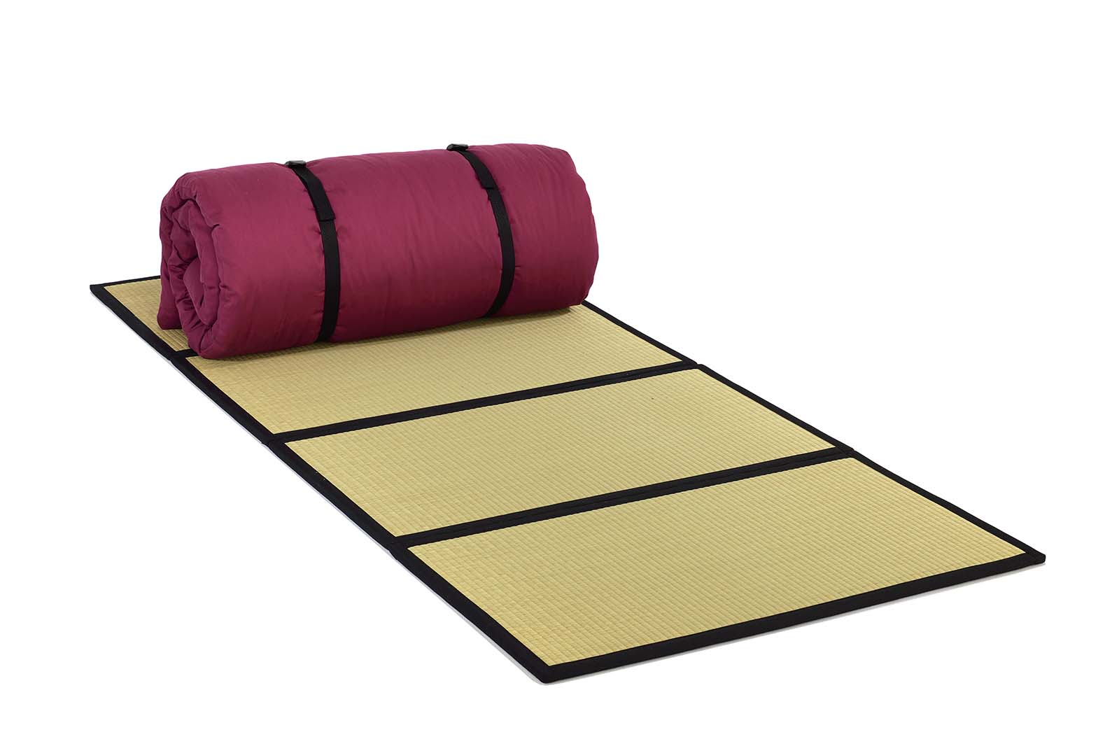 Pack de tatami plegable y futón portátil de algodón, ideal para descansar en cualquier lugar. Incluye bolsa de transporte, funda y cinta ajustable.