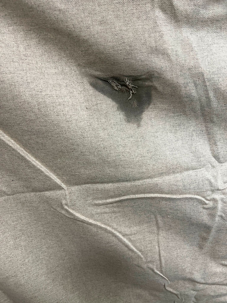 Funda para futón Beige Jaspeado Nueva OUTLET con pequeño rasgado y mancha.