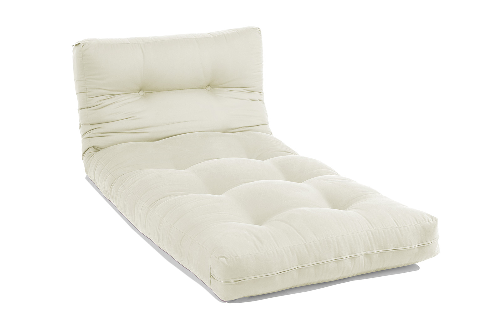 Futón japonés de algodón con dos capas de látex natural. Ideal para dormir, sofá cama y masajes. 100% natural, ecológico y duradero.