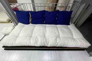 ÚNICA UNIDAD - Tatami 80, Tatami 90, Futon de algodón 80x200 y 2 cojines