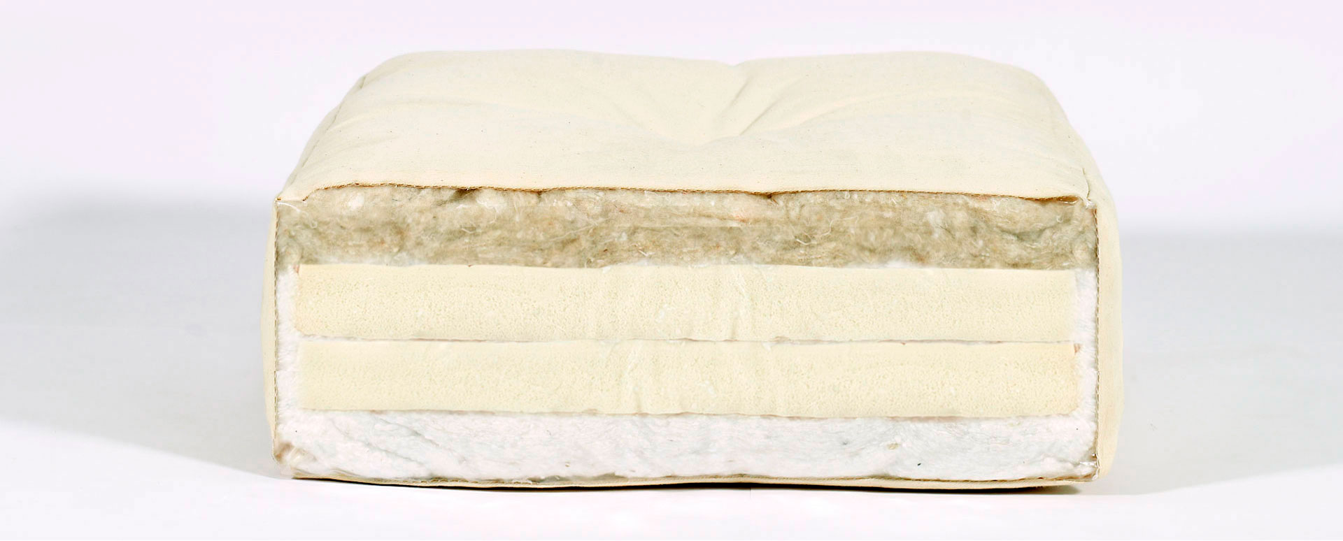 Sección de Futón DUO de lana, latex y algodon